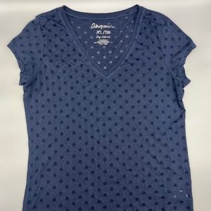 Aeropostale T shirt with see through polka dots. Size XL
